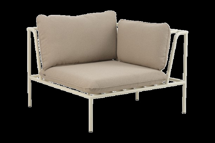 Collier hörndel - pearl white/teddy beige dyna i gruppen Utemöbler / Loungemöbler / Loungemoduler / Hörndelar - Loungemoduler hos Sommarboden i Höllviken AB (6985-58-284)