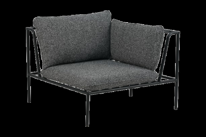 Collier hörndel - svart/teddy ant dyna i gruppen Utemöbler / Loungemöbler / Loungemoduler / Hörndelar - Loungemoduler hos Sommarboden i Höllviken AB (6985-8-885)