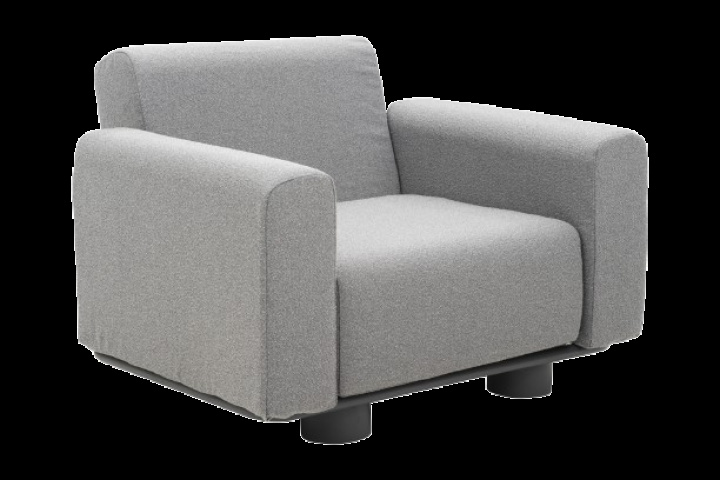 Bolster fåtölj - antracit/teddy grey i gruppen Utemöbler / Loungemöbler / Loungemoduler / Fåtöljer - Loungemoduler hos Sommarboden i Höllviken AB (7001-73-787)