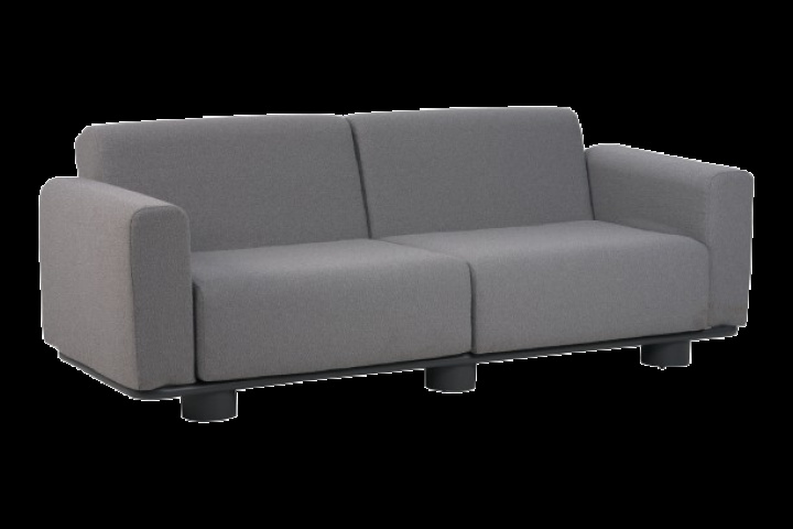 Bolster 2,5-sits soffa - antracit/teddy grey i gruppen Utemöbler / Loungemöbler / Loungemoduler / 2,5-sits soffor - Loungemoduler hos Sommarboden i Höllviken AB (7002-73-787)