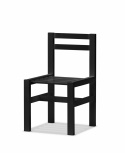 Stol aluminium - svart