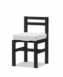 Stol aluminium - svart