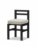 Stol aluminium - svart