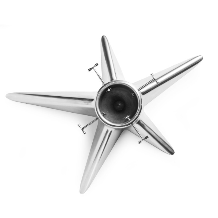Julgransfot - polerad aluminium i gruppen Jul / Allt till julgranen hos Sommarboden i Höllviken AB (7340039)