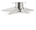 Julgransfot - polerad aluminium