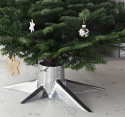 Julgransfot - polerad aluminium