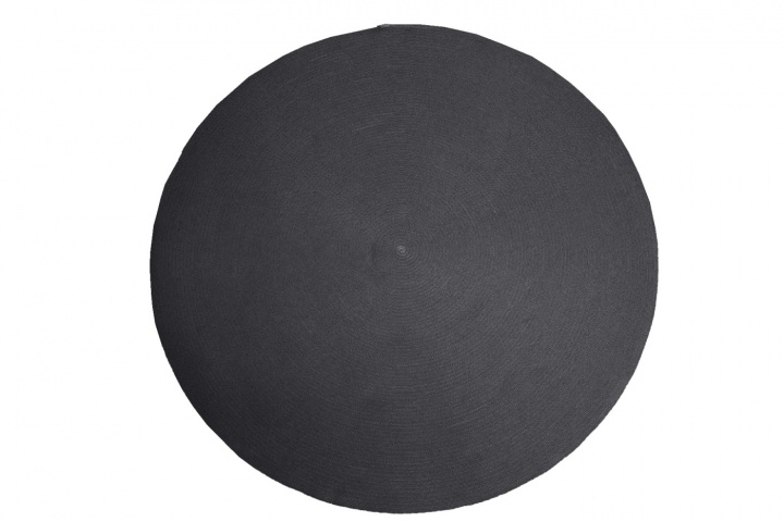 Circle matta Ø 200 cm - dark grey i gruppen Utemöbler / Tillbehör ute / Utomhusmattor hos Sommarboden i Höllviken AB (74200RODG)