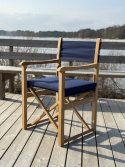 Haväng regissörsstol - teak/blå