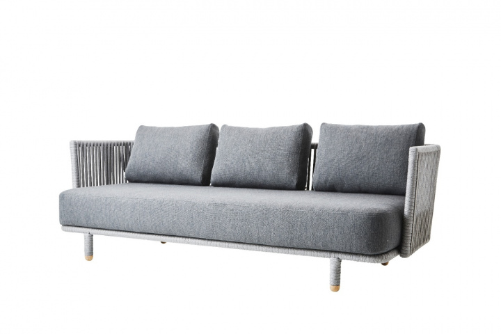 Moments 3-sits soffa - grey i gruppen Utemöbler / Loungemöbler / Loungegrupper / Bygg själv hos Sommarboden i Höllviken AB (75430ROGAITG)