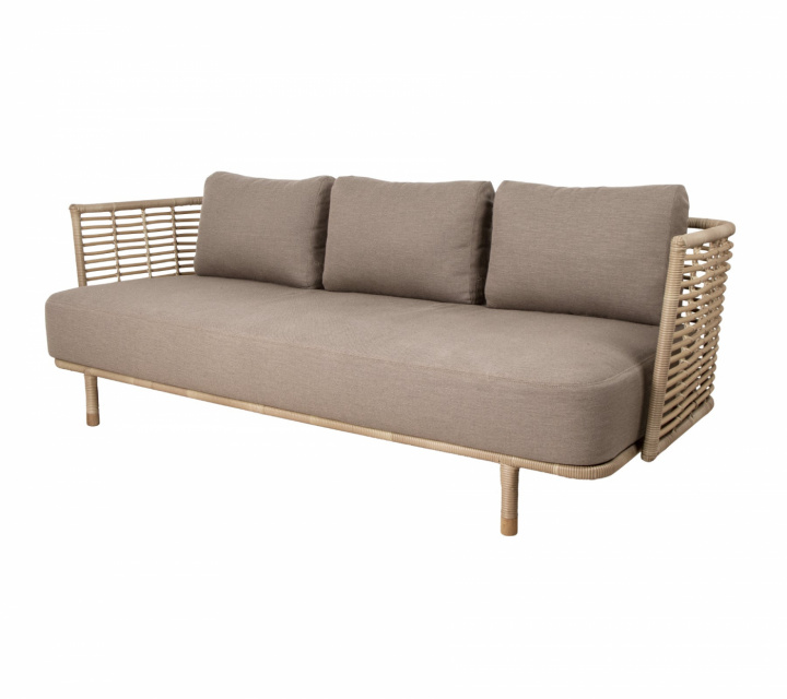 Sense 3-sits soffa - natural i gruppen Utemöbler / Loungemöbler / Loungemoduler / 3-sits soffor - Loungemoduler hos Sommarboden i Höllviken AB (75430UAITT)