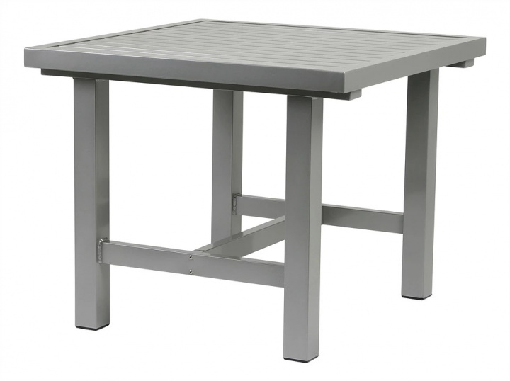 Bord aluminium 85x80 cm - grå i gruppen Utemöbler / Material / Aluminiummöbler / Matbord - Aluminiummöbler hos Sommarboden i Höllviken AB (8061-FF)