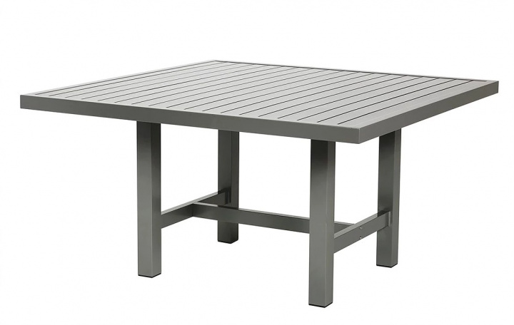 Bord aluminium - 124x122 cm - grå i gruppen Utemöbler / Material / Aluminiummöbler / Bord - Aluminiummöbler hos Sommarboden i Höllviken AB (8065-FF)