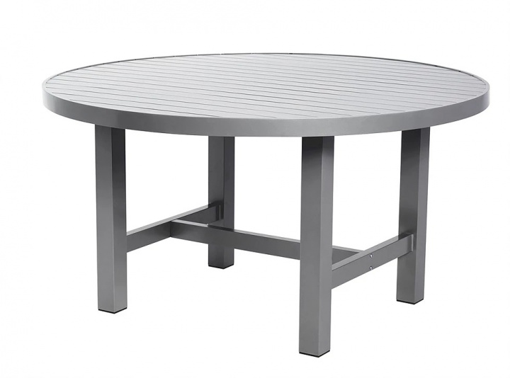 Bord aluminium - Ø 120 cm - grå i gruppen Utemöbler / Material / Aluminiummöbler / Bord - Aluminiummöbler hos Sommarboden i Höllviken AB (8066-FF)