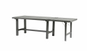 Tillsatsskiva till aluminium bord 122 - grå