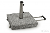Mito parasollfot 50 kg - grå grov granit