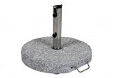 Grosseto parasollfot 40 kg - grå grov granit