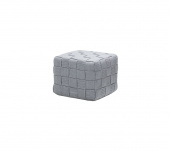 Cube fotpall - light grey