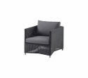Diamond loungefåtölj - graphite/grey