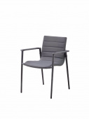 Core stol med armstöd - grå