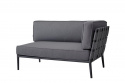 Conic 2-sits soffa vänster modul byggbar - grey