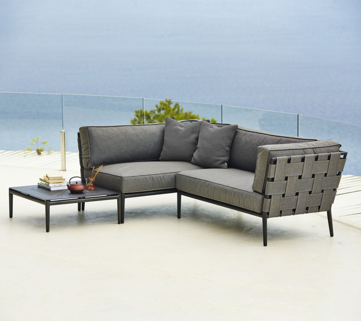 Conic 2-sits soffa vänster modulsoffa - fler färger i gruppen Utemöbler / Loungemöbler / Loungemoduler / Avslutsdelar - Loungemoduler hos Sommarboden i Höllviken AB (8533xxxx)