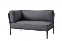 Conic 2-sits soffa höger modul byggbar - grey
