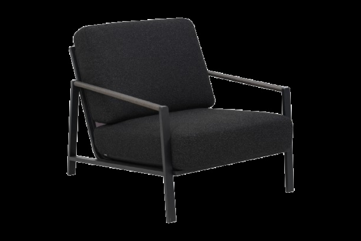 Lyra fåtölj - svart/teddy black dyna i gruppen Utemöbler / Loungemöbler / Loungemoduler / Fåtöljer - Loungemoduler hos Sommarboden i Höllviken AB (8601-8-888)