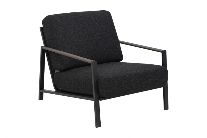 Lyra fåtölj - svart/teddy black dyna i gruppen Utemöbler / Loungemöbler / Loungemoduler / Fåtöljer - Loungemoduler hos Sommarboden i Höllviken AB (8601-8-888)
