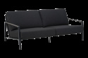 Lyra 2,5-sits soffa - svart/teddy black dyna