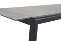 Lyra matbord 220x100 H73 cm - svart/glas