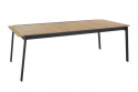 Naos matbord förlängningsbart 220/320x100 H73 cm - svart/teak