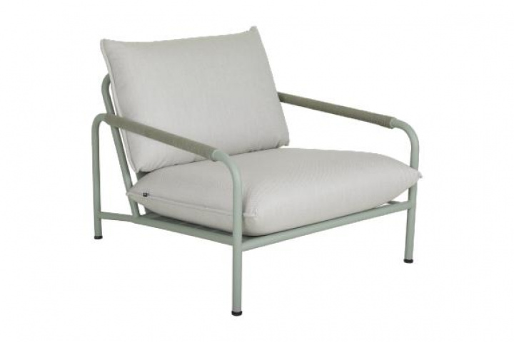 Lerberget fåtölj - dusty green/ash dyna i gruppen Utemöbler / Material / Aluminiummöbler / Lounge - Aluminiummöbler hos Sommarboden i Höllviken AB (8641-32-710-deal)