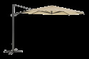 Cilento frihängande parasoll Ø 3.5 m - light grey/khaki