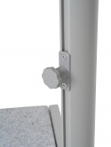 Cilento frihängande parasoll Ø 3.5 m - light grey/khaki