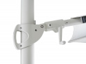 Cilento frihängande parasoll Ø 3.5 m - light grey/khaki