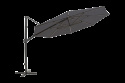 Cilento frihängande parasoll Ø 3.5 m - antracit/grey