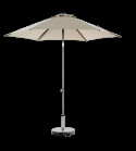 Poppi push-up parasoll Ø 2,5 m - antracit/champagne