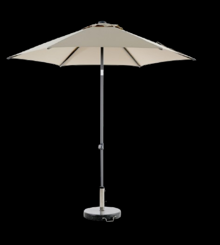 Poppi push-up parasoll Ø 2,5 m - antracit/champagne i gruppen Utemöbler / Solskydd / Parasoller hos Sommarboden i Höllviken AB (8894-73-21)