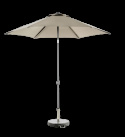 Poppi push-up parasoll Ø 2,5 m - antracit/taupe
