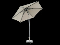 Poppi push-up parasoll Ø 2,5 m - antracit/taupe