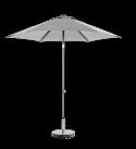 Poppi push-up parasoll Ø 2,5 m - antracit/grey