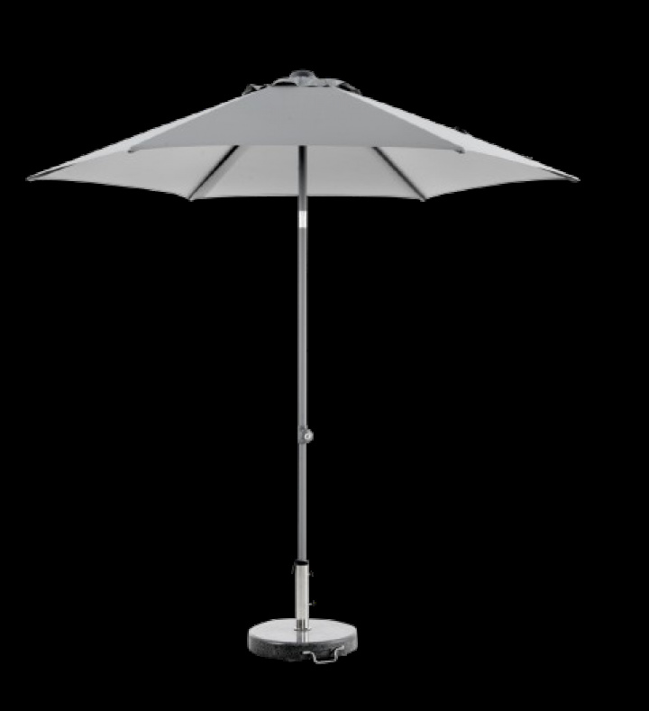 Poppi push-up parasoll Ø 2,5 m - antracit/grey i gruppen Utemöbler / Solskydd / Parasoller hos Sommarboden i Höllviken AB (8894-73-71)