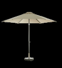 Poppi push-up parasoll Ø 3 m - antracit/champagne
