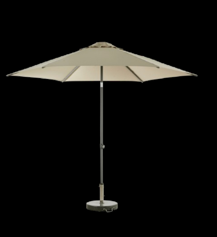 Poppi push-up parasoll Ø 3 m - antracit/champagne i gruppen Utemöbler / Solskydd / Parasoller hos Sommarboden i Höllviken AB (8895-73-21)
