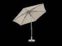 Poppi push-up parasoll Ø 3 m - antracit/taupe