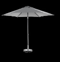 Poppi push-up parasoll Ø 3 m - antracit/grey