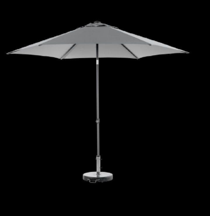Poppi push-up parasoll Ø 3 m - antracit/grey i gruppen Utemöbler / Solskydd / Parasoller hos Sommarboden i Höllviken AB (8895-73-71)