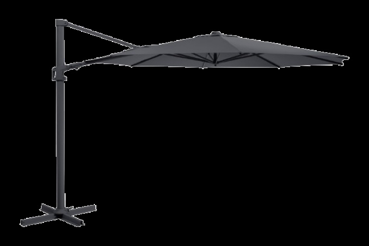 Vinovo frihängande parasoll Ø 3,5 m - antracit/grey i gruppen Utemöbler / Solskydd / Parasoller hos Sommarboden i Höllviken AB (8897-73-71)