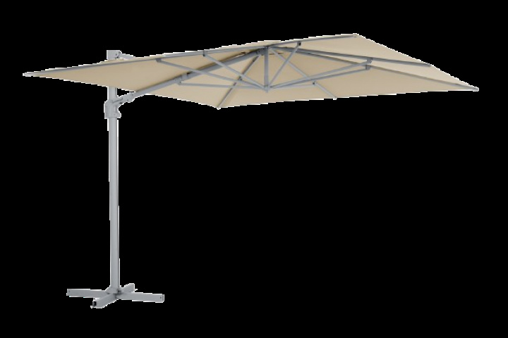 Vinovo frihängande parasoll 3x3 m - light grey/khaki i gruppen Utemöbler / Solskydd / Parasoller hos Sommarboden i Höllviken AB (8898-71-21)
