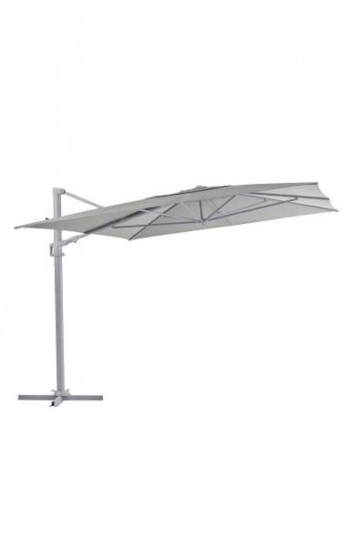 Vinovo frihängande parasoll 3x4 m - light grey/khaki i gruppen Utemöbler / Solskydd / Parasoller hos Sommarboden i Höllviken AB (8899-71-21)